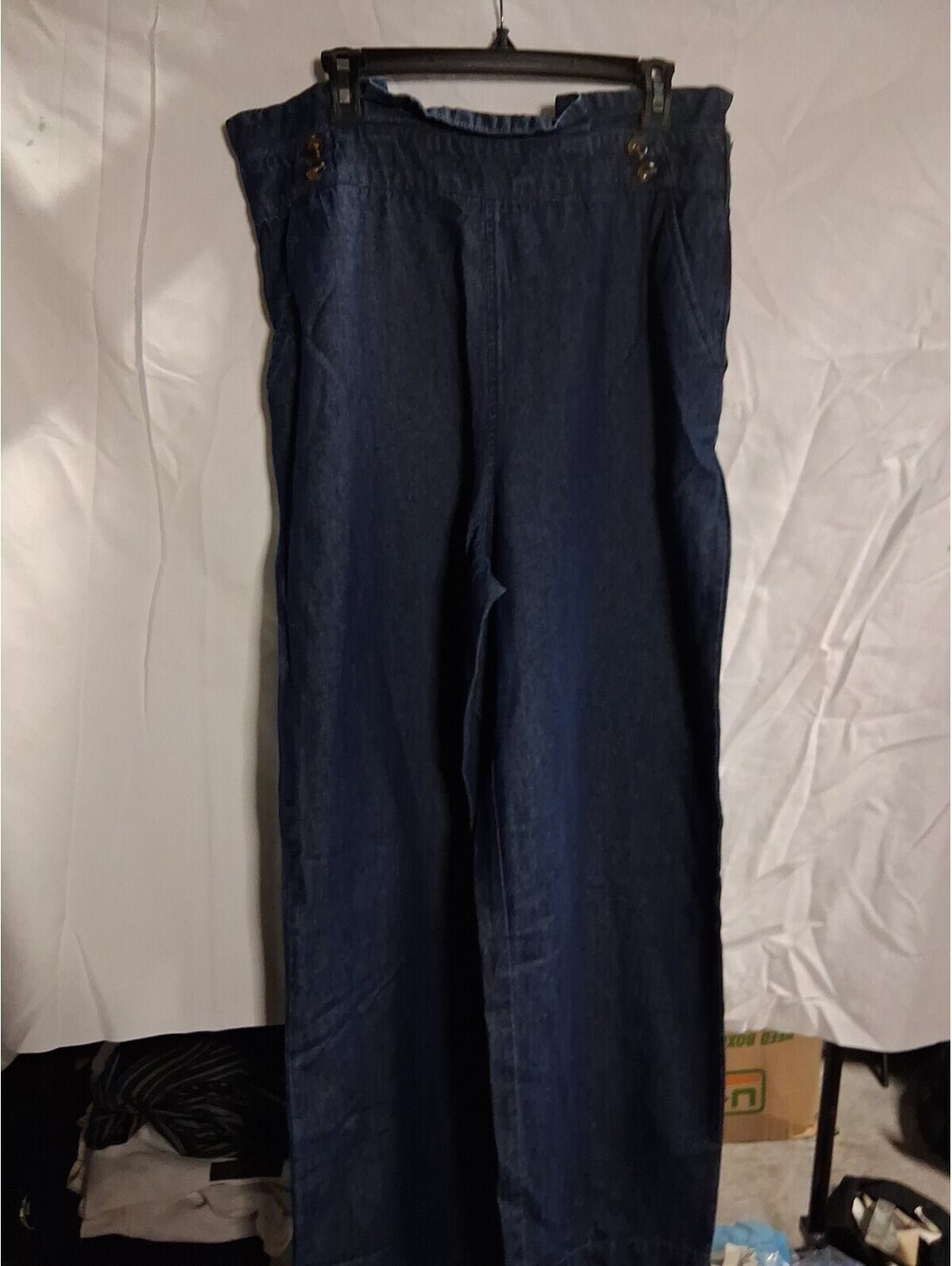 Who What Wear Women’s 14 Jeans Denim  Wide-leg Side Zip J2